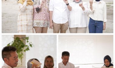 Bupati Rohil Ajak Anggota Dewan Terpilih Bersama Bangun Rohil dengan Menggunakan Hak Suara Bersama Keluarga