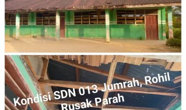 SDN 013 Jumrah Mengalami Kerusakan Parah, Dugaan Penyalahgunaan Dana BOS oleh Kepala Sekolah