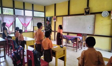 Satgas Yonarmed 10 Kostrad Berperan Sebagai Tenaga Pendidik (Gadik) di Perbatasan RI – Malaysia