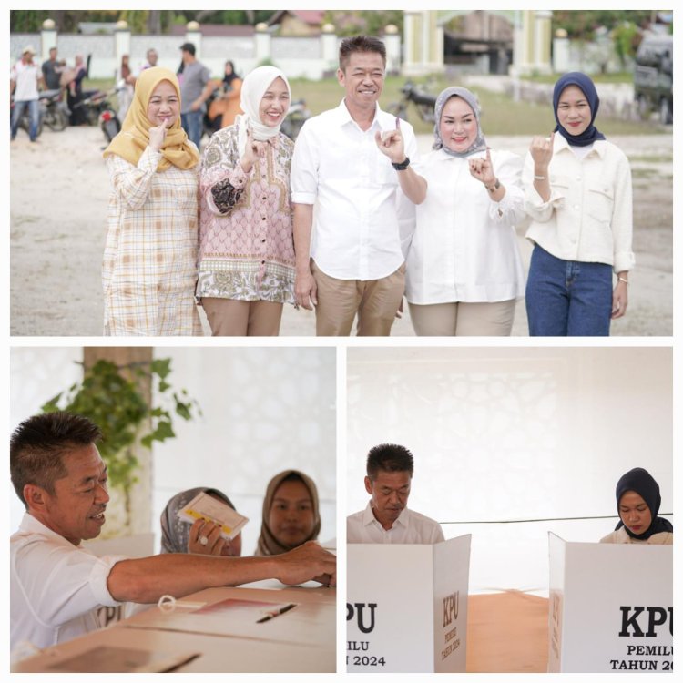 Bupati Rohil Ajak Anggota Dewan Terpilih Bersama Bangun Rohil dengan Menggunakan Hak Suara Bersama Keluarga