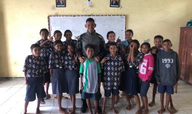 Mengutamakan Pendidikan di Daerah Perbatasan: Meskipun Cuaca Ekstrim, Dan SSK II Tetap Berkomitmen untuk Mencerahkan Generasi Muda