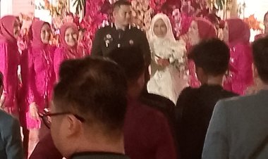 Resepsi Pernikahan Nadilaya Ayu Rokan dan Bripda Ricky HardianSyah di Taman Budaya Batu 6 Kabupaten Rokan Hilir