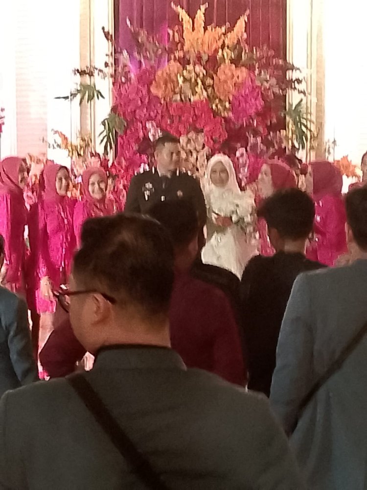 Resepsi Pernikahan Nadilaya Ayu Rokan dan Bripda Ricky HardianSyah di Taman Budaya Batu 6 Kabupaten Rokan Hilir