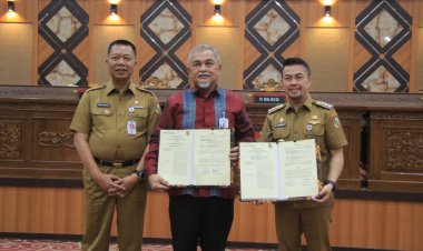 Pj Wali Kota Pekanbaru Apresiasi Kerjasama Pemko dan Bank Riau Kepri untuk Peningkatan Pelayanan Administrasi