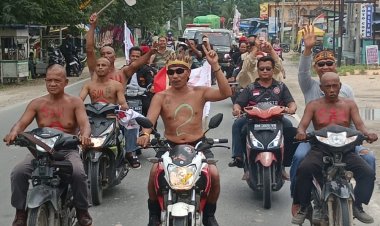 Kemenangan Pasangan SAH, Pendukung Gelar Pawai dan Jalan Kaki Sebagai Wujud Nazar