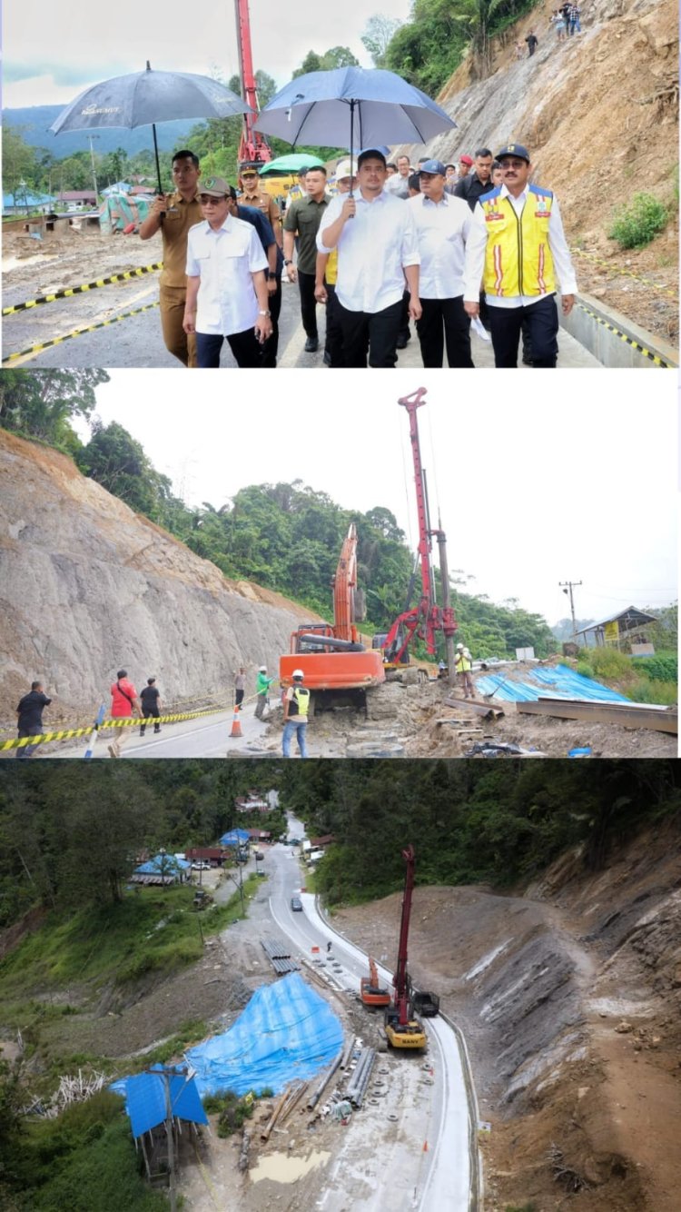Tinjau Perbaikan Jalan Batu Jomba, Bobby Nasution Pastikan Jalur Mudik Lebaran 2025 Aman