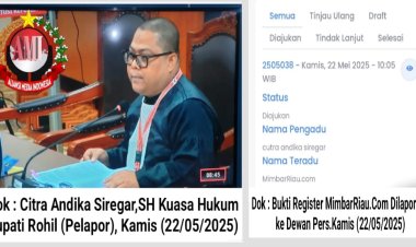 Berita Bupati Rohil Diadukan, Ini Sebabnya