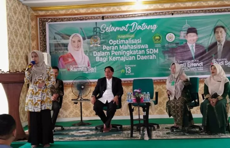 Anggota DPR RI Hj Karmila Sari Sampaikan Kuliah Umum di STAI Ar Ridho Bagansiapiapi