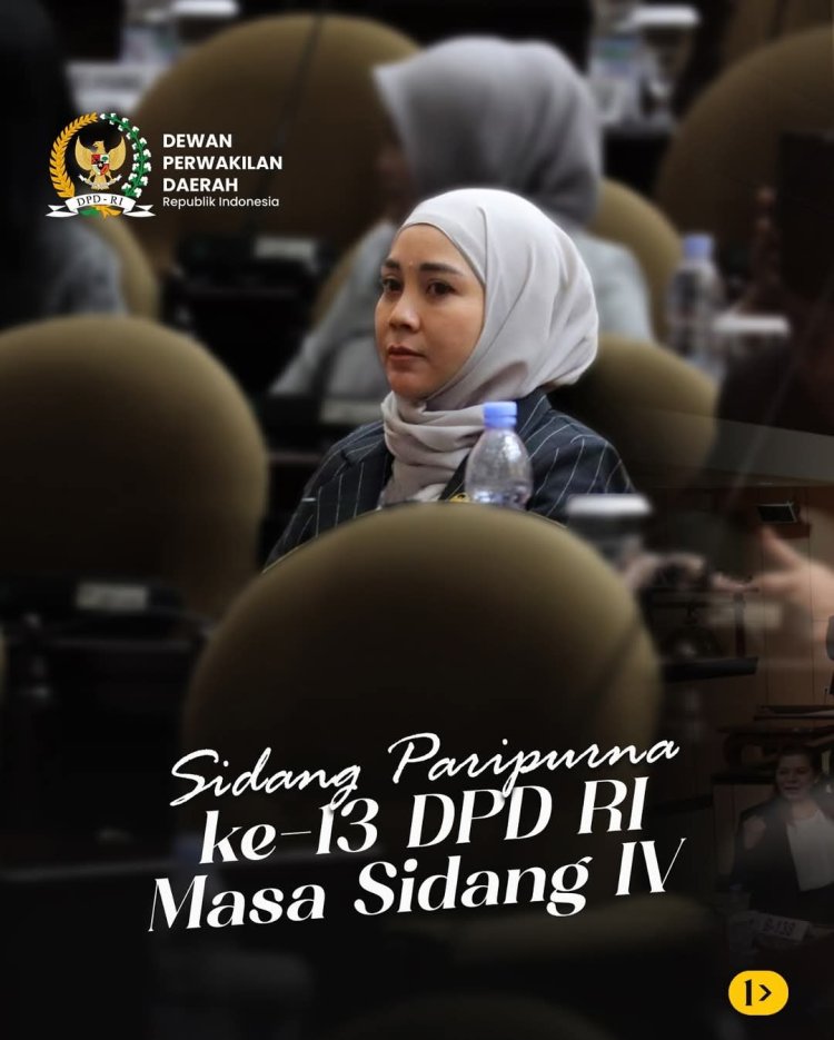 Senator Riau Sewitri Hadiri Paripurna Penutupan Masa Sidang DPD RI