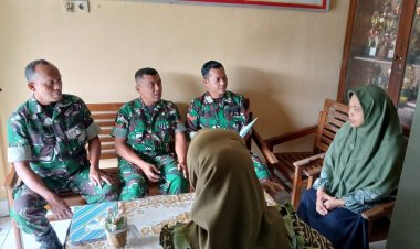 Babinsa Perbarui Data Siswa Lewat Kunjungan ke SD di Sragen