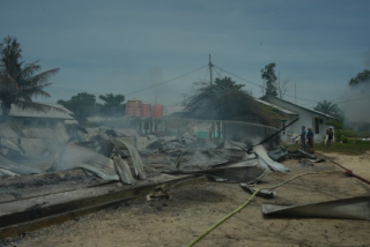 Aksi Massa Bakar Rumah & Pos PT SSL di Siak, 4 Jadi Tersangka