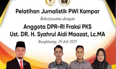 PWI Kampar dan Syahrul Aidi Gelar Pelatihan Jurnalistik untuk Pelajar dan Mahasiswa