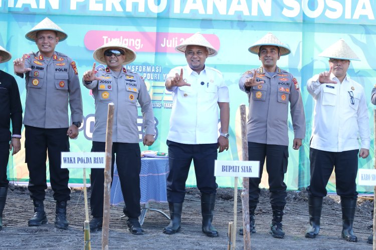 Polda Riau dan Pemkab Siak Tanam Jagung Dukung Ketahanan Pangan