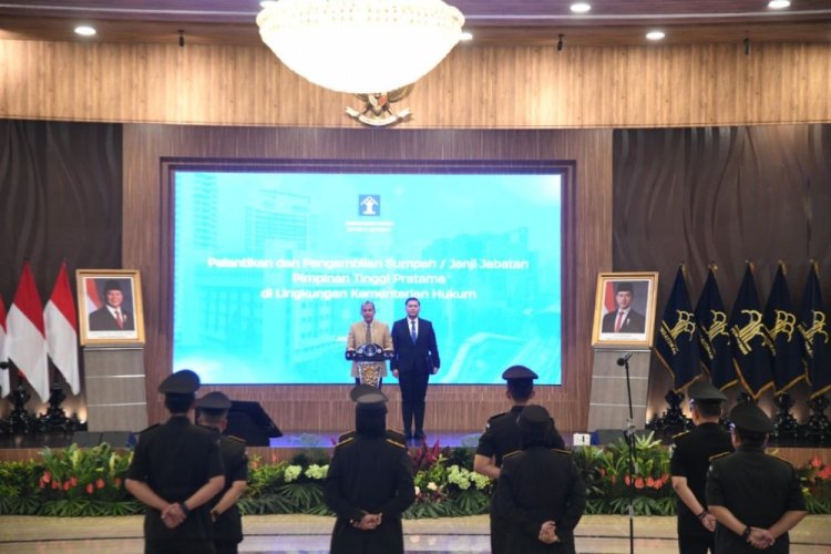Wamenkumham Lantik Rudy Hendra sebagai Kakanwil Kemenkumham Riau