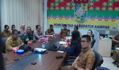 Pemkab Kampar Ikuti Rakor Pengendalian Inflasi 2025, Bahas 3 Juta Rumah & Keamanan Data