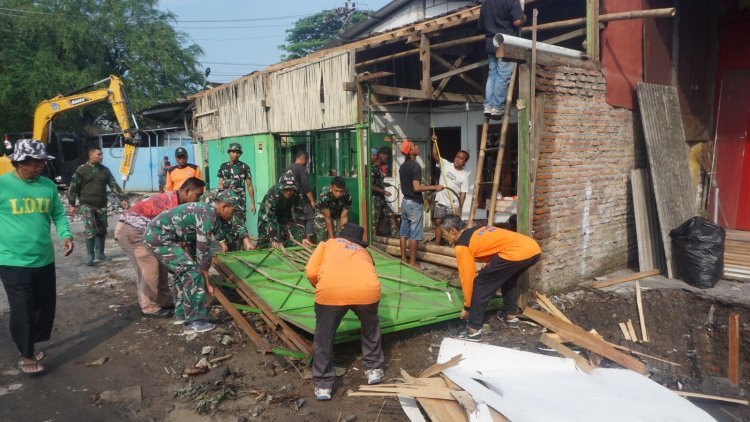 TMMD Kodim 0735/Surakarta Kebut Perbaikan Saluran Air 586 Meter