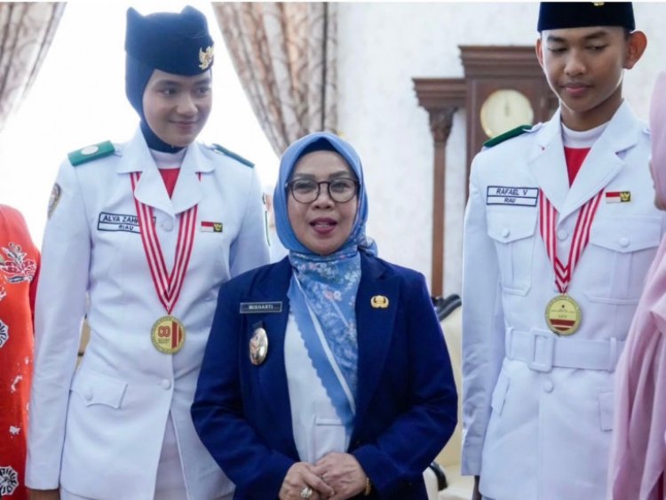 Alya Lahra Khalisan, Siswi SMAN 1 Bangkinang Kota Harumkan Kampar di Paskibraka Nasional 2025