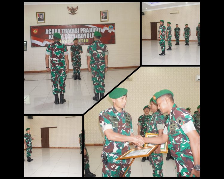 Dandim 0724/Boyolali Pimpin Korp Raport Pindah Satuan, Sampaikan Pesan Haru
