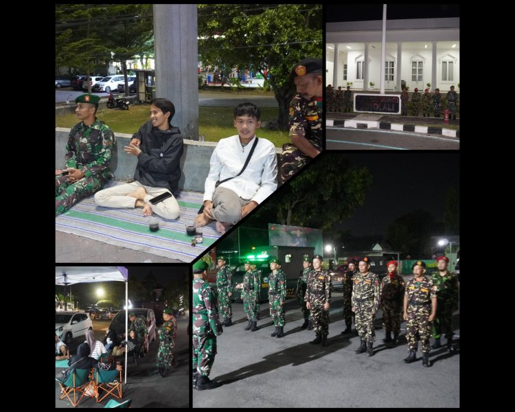 Patroli Gabungan TNI, Kokam, Banser Jaga Keamanan Boyolali