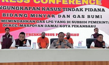 Polda Riau Tangkap Dua Pengoplos LPG 3 Kg Raup Untung Rp70 Juta/Bulan