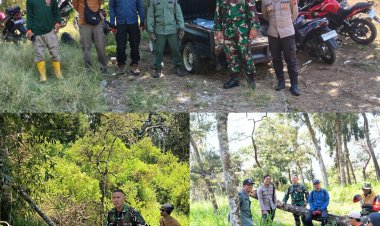 Patroli Gabungan TNI-Polri dan TNGM di Lereng Merapi Cegah Karhutla Boyolali