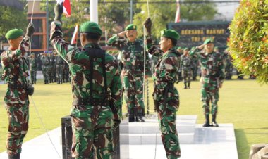 Kodim Sragen Gelar Upacara Bendera, Tingkatkan Nasionalisme Prajurit