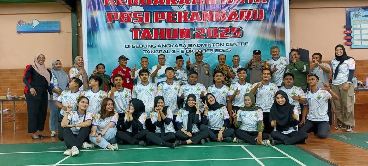 Kejurkot PBSI Pekanbaru 2025 Resmi Dibuka, 200 Atlet Muda Berlaga