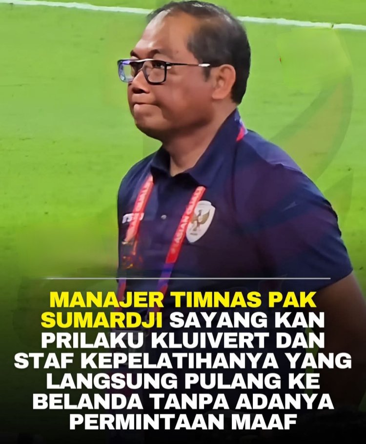 Sumardji Beberkan Sikap Mengejutkan Patrick Kluivert Usai Gagal ke Piala Dunia 2026