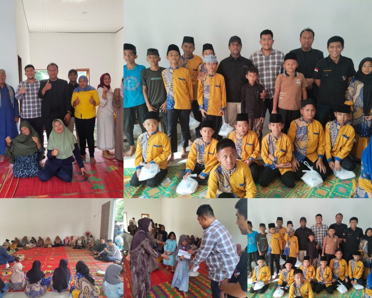 Ketua 234 SC Sumut Bonar Octo Simangunsong dan Henry Pakpahan Santuni Anak Yatim di Medan