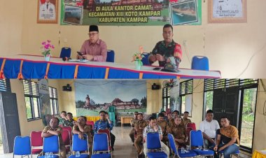 Camat XIII Koto Kampar Percepat Pendataan Lokasi Kantor KMPDK