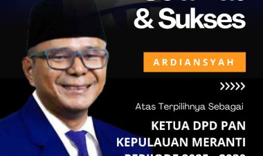 Ardiansyah Resmi Pimpin DPD PAN Kepulauan Meranti 2025–2030