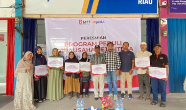 DT Peduli Riau–MTT Sumbagteng Resmikan Program Wirausaha Sejahtera