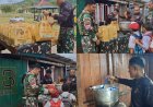 Satgas Yonif 763/SBA Berbagi Gizi untuk Anak Fef