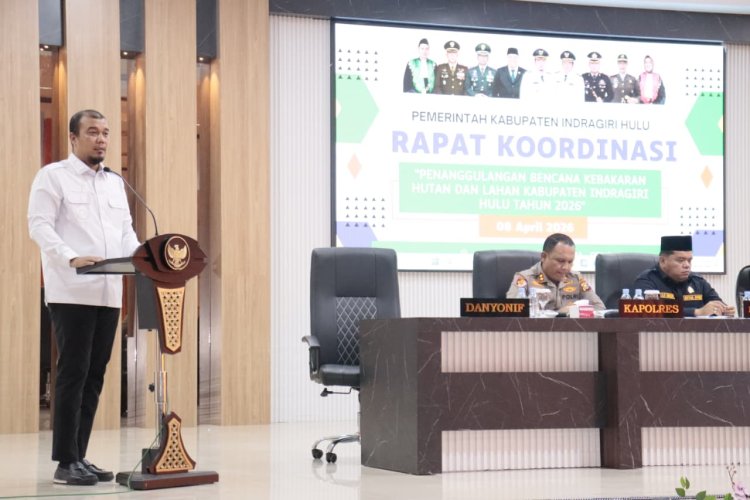 Pemkab Inhu Gelar Rakor Karhutla 2026, Siaga Hadapi Kemarau