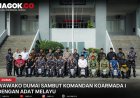 Wawako Dumai Sambut Komandan Koarmada I dengan Adat Melayu