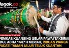 Pawai Takbiran Idul Adha Kuansing Meriah, Ribuan Warga Padati Taman Jalur