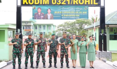 Danrem 031/WB Kunker ke Kodim Rohil, Tekankan Disiplin dan Peran Babinsa