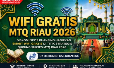 Dukung MTQ Riau 2026, Diskominfos Kuansing Perluas Akses Internet Gratis di Ruang Publik