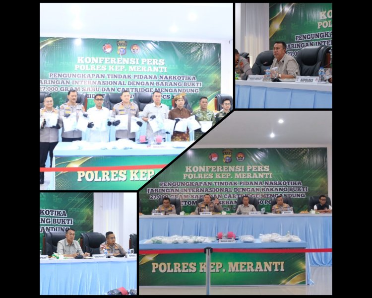 Pemkab Meranti Apresiasi Pengungkapan 27 Kg Sabu Jaringan Internasional di Riau