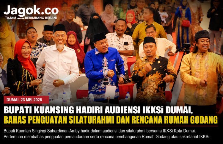 Bupati Kuansing Hadiri Audiensi IKKSi Dumai, Bahas Pembangunan Rumah Godang