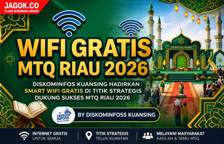 Dukung MTQ Riau 2026, Diskominfos Kuansing Perluas Akses Internet Gratis di Ruang Publik