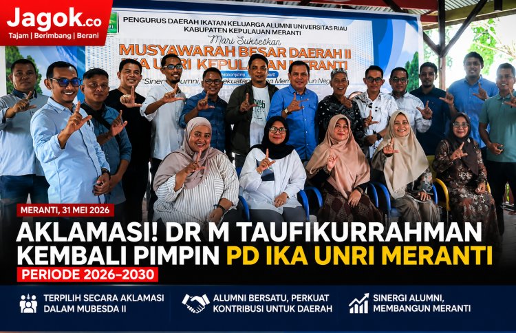 Aklamasi, Taufikurrahman Kembali Pimpin IKA UNRI Meranti