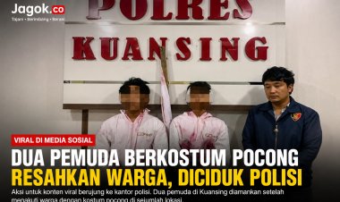 Viral Pocong Resahkan Warga, Dua Pemuda Kuansing Diamankan Polisi