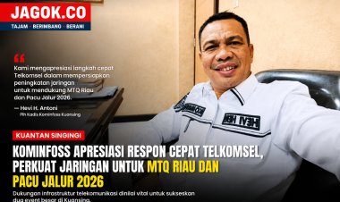 Kominfoss Kuansing Puji Respons Cepat Telkomsel