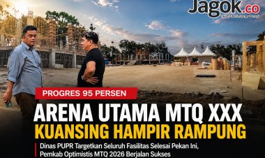 Arena Utama MTQ XXX Kuansing Hampir Rampung, Siap Digunakan Pekan Ini