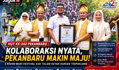 HUT ke-242 Pekanbaru: KolaborAksi Dorong Pembangunan dan Rekor MURI