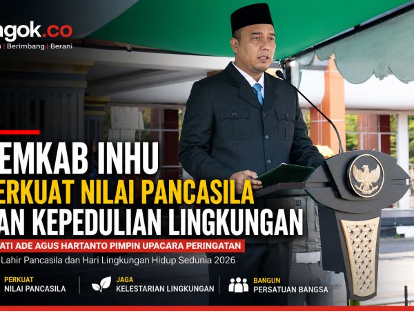 Bupati Inhu Pimpin Upacara Pancasila dan Hari Lingkungan Hidup 2026