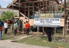 Wujud Kemanunggalan, Satgas TMMD Ke-129 dan Warga Bahu-Membahu Bedah Rumah Ibu Timah