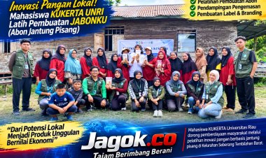 Mahasiswa KUKERTA UNRI Latih Pembuatan Abon Jantung Pisang di Seberang Tembilahan Barat