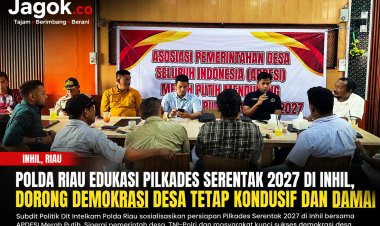 Polda Riau Edukasi Pilkades Serentak 2027 di Inhil